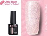 Jelly Bean Nail Polish Gel Nagellak - Gellak - Pink shimmer (824a) - UV Nagellak 8ml