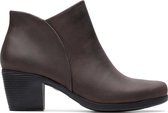 Clarks - Dames schoenen - Un Lindel Zip - E - brown oily - maat 5,5