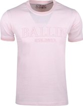 Ballin - Heren T-Shirt - Met 3D Reliëf opdruk - Roze