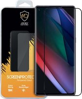 Oppo Find X3 Neo screenprotector - MobyDefend gehard glas screensaver - Zwarte randen - Screen Protector - Glasplaatje Geschikt Voor: Oppo Find X3 Neo