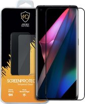 Oppo Find X3 Pro screenprotector - MobyDefend gehard glas screensaver - Zwarte randen - Screen Protector - Glasplaatje Geschikt Voor: Oppo Find X3 Pro