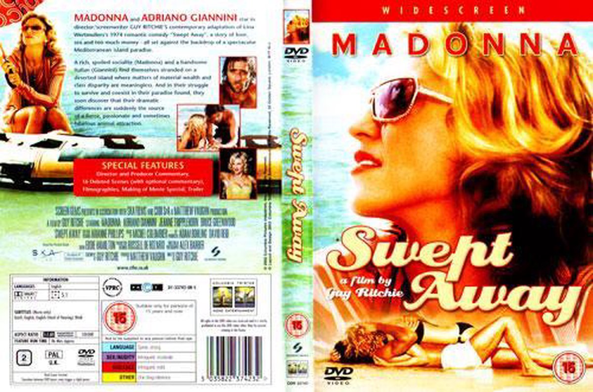 Madonna - Swept Away Dutch DVD