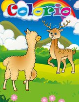Colorio - Kleurboek - Alpaca - Hert - Regenboog