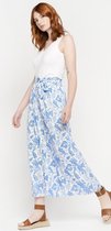 LOLALIZA Maxirok met bloemenprint - Ecru - Maat 44