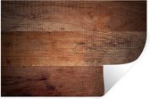 Muursticker Planches texture ou fond - Fond de planches de bois - 120x80 cm - Feuille adhésive adhésive - Stickers muraux repositionnables