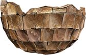 Schelpen Bowl - Rosé (bruin/brons) - 60cm Groot