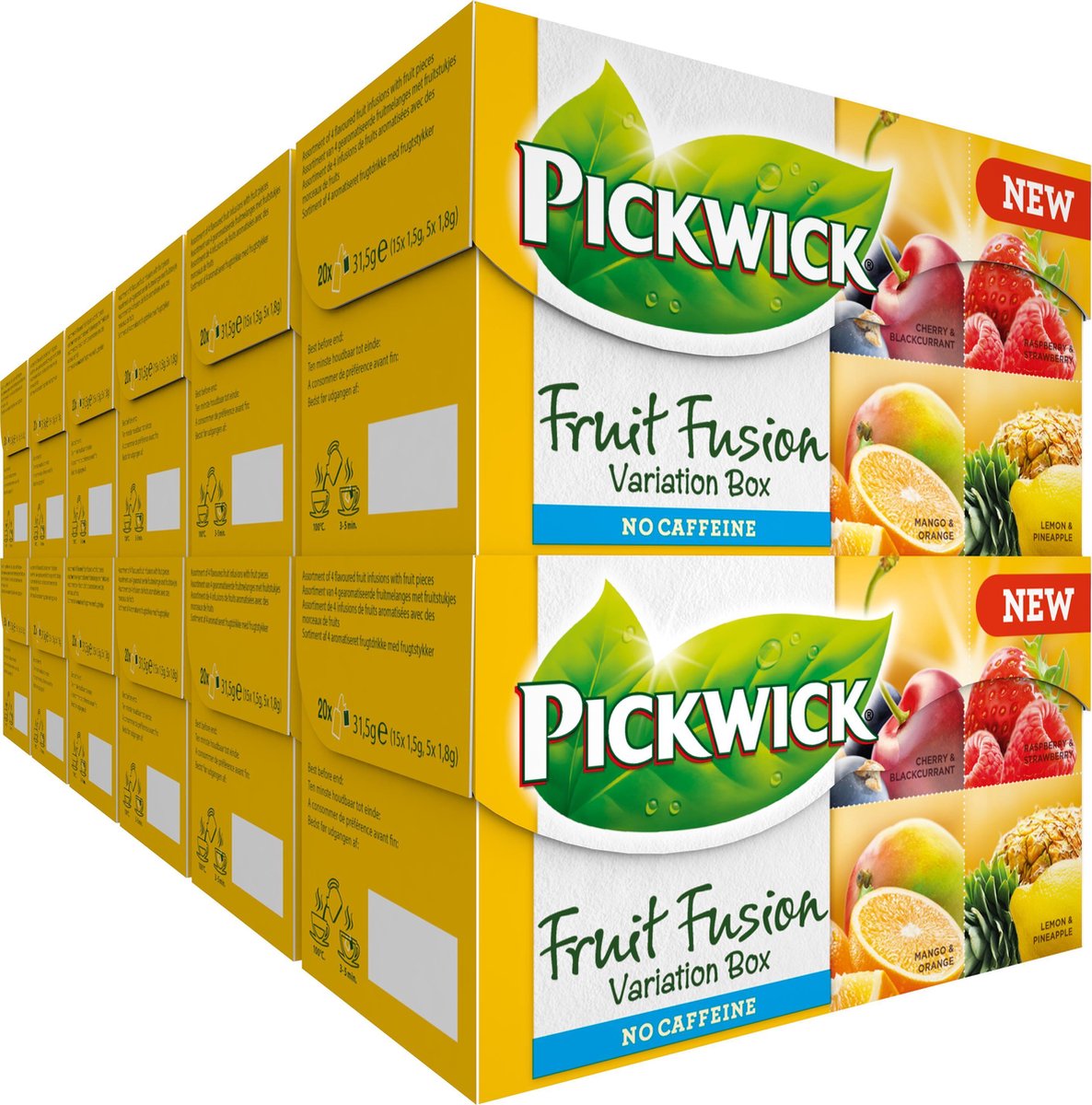doorgaan antiek Grijpen Pickwick Fruit Fusion Thee Variatiebox - 12 x 20 Zakjes | bol.com