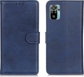 Luxe Book Case - Xiaomi Redmi Note 10 4G / 10S Hoesje - Blauw