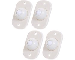 Universele zelfklevende zwenkwiel wiel 4 stuks voor onder meubels vazen opbergdozen plantenbak nachtkast makkelijk verplaatsen geen beschadiging aan vloer