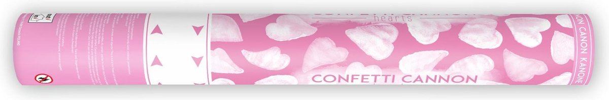 Confetti Shooter Hartjes - 40 cm