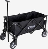 Froyak Opvouwbare Bolderkar Wagen + Draagtas - Zwart Limited Black Edition!! Metaal - Kunststof - Zwart - 75 kg Draagvermogen - Picknicken - Strand - Camping - Pretpark - Kamperen