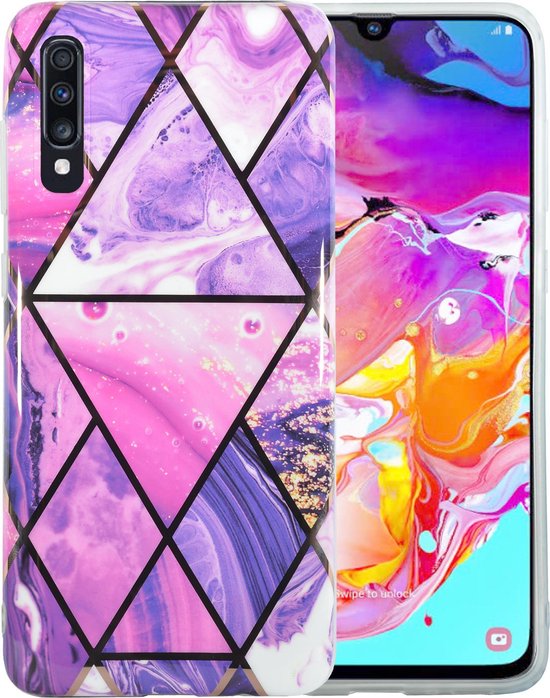 Étui Samsung Galaxy A70 Marble | Couverture arrière | Cas de téléphone en TPU