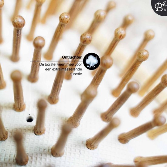 Bamboozy Bamboe Reis Haarborstel Mini Klein plasticvrij biologisch zero waste milieuvriendelijk