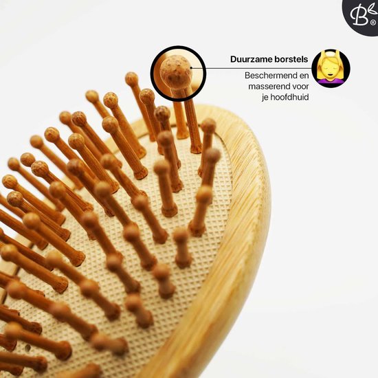 Bamboozy Bamboe Reis Haarborstel Mini Klein plasticvrij biologisch zero waste milieuvriendelijk