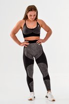 Hera fitness outfit / fitness kleding set voor dames / fitness legging + sport bh / sportoutfit (zwart)