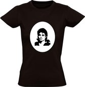 Michael Jackson Dames t-shirt | Zwart