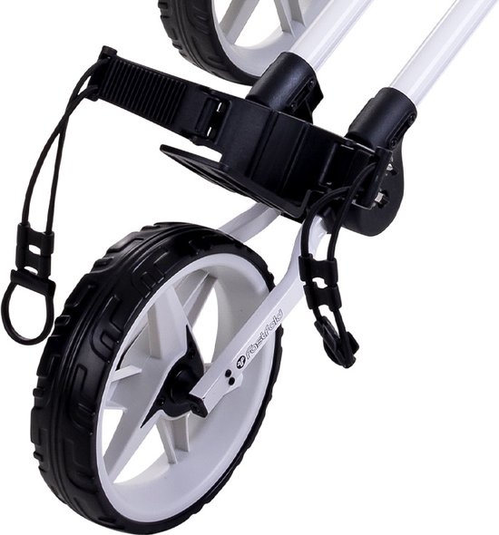 FastFold Square Golftrolley - Wit - golf trolley 3 wielen - golf - golf accesoires - golfkar van FastFold — afbeelding 5