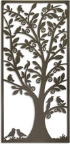 een Metalen wand decoratie tree of life