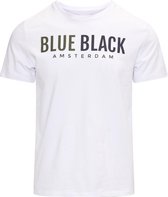 Blue Black Amsterdam Heren T-shirt Tommy Wit Maat S