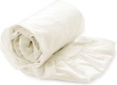 Luxe Hoeslaken Satijn - 100% Katoensatijn (280TC) - Eenpersoons - 90x210/220 cm - Offwhite