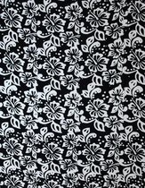 hamamdoek, sauna doek, pareo, sarong ,sari, bloemen patroon lengte 115 cm breedte 165 cm kleuren zwart wit dubbel geweven extra kwaliteit.