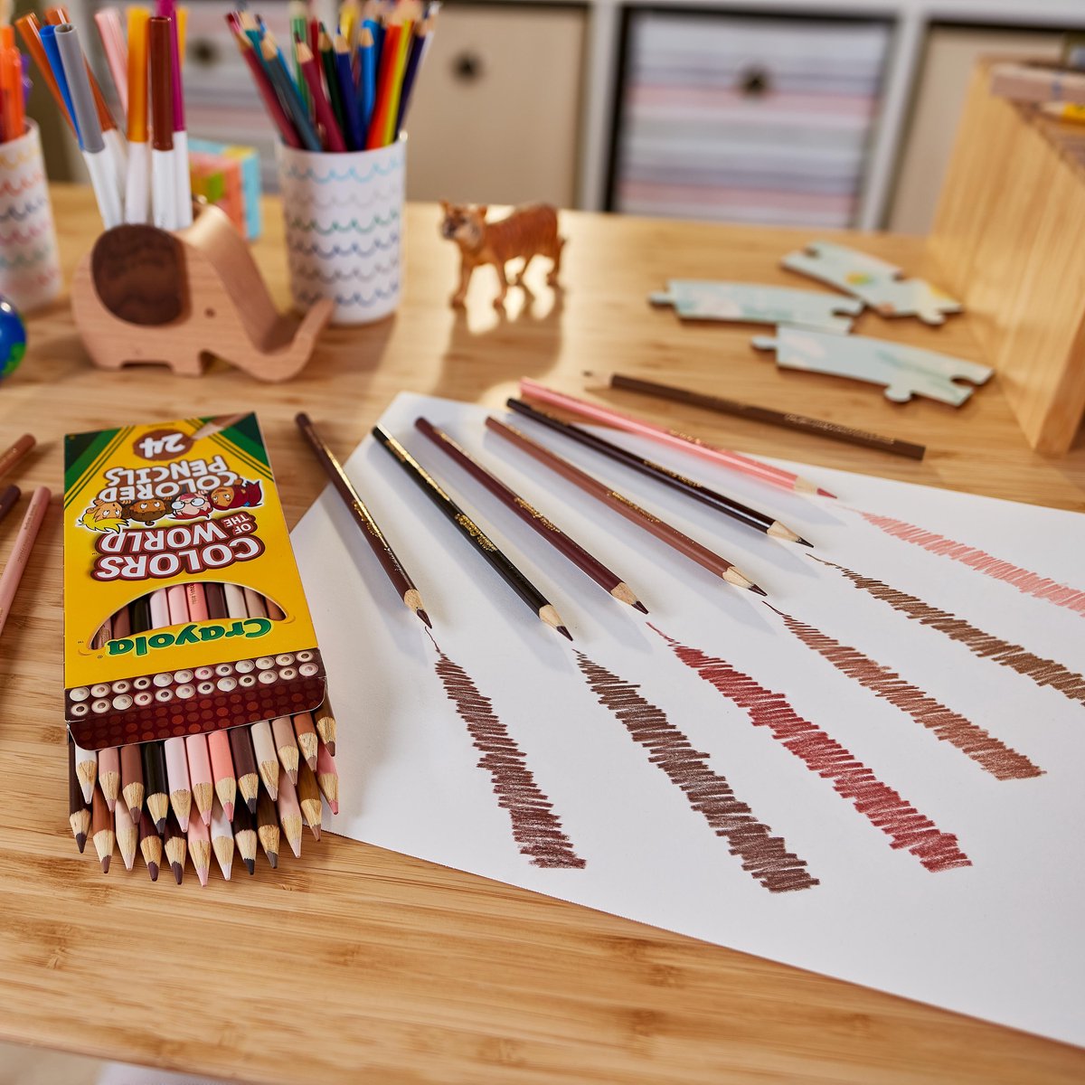 Crayola - Colors Of The World - Kleurpotloden - 24 Kleuren - Voor Kinderen — afbeelding 4