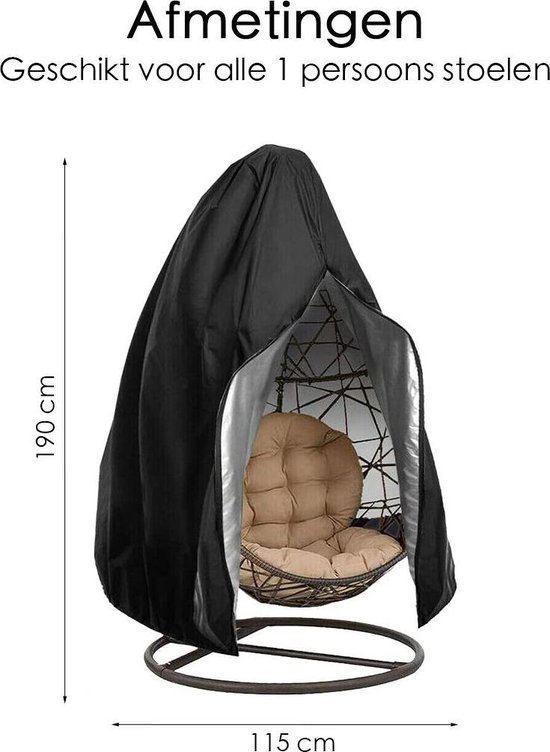 Beschermhoes Hangstoel Egg - Waterproof - Universeel model - Hoes van Egg  Chair -... | bol.com