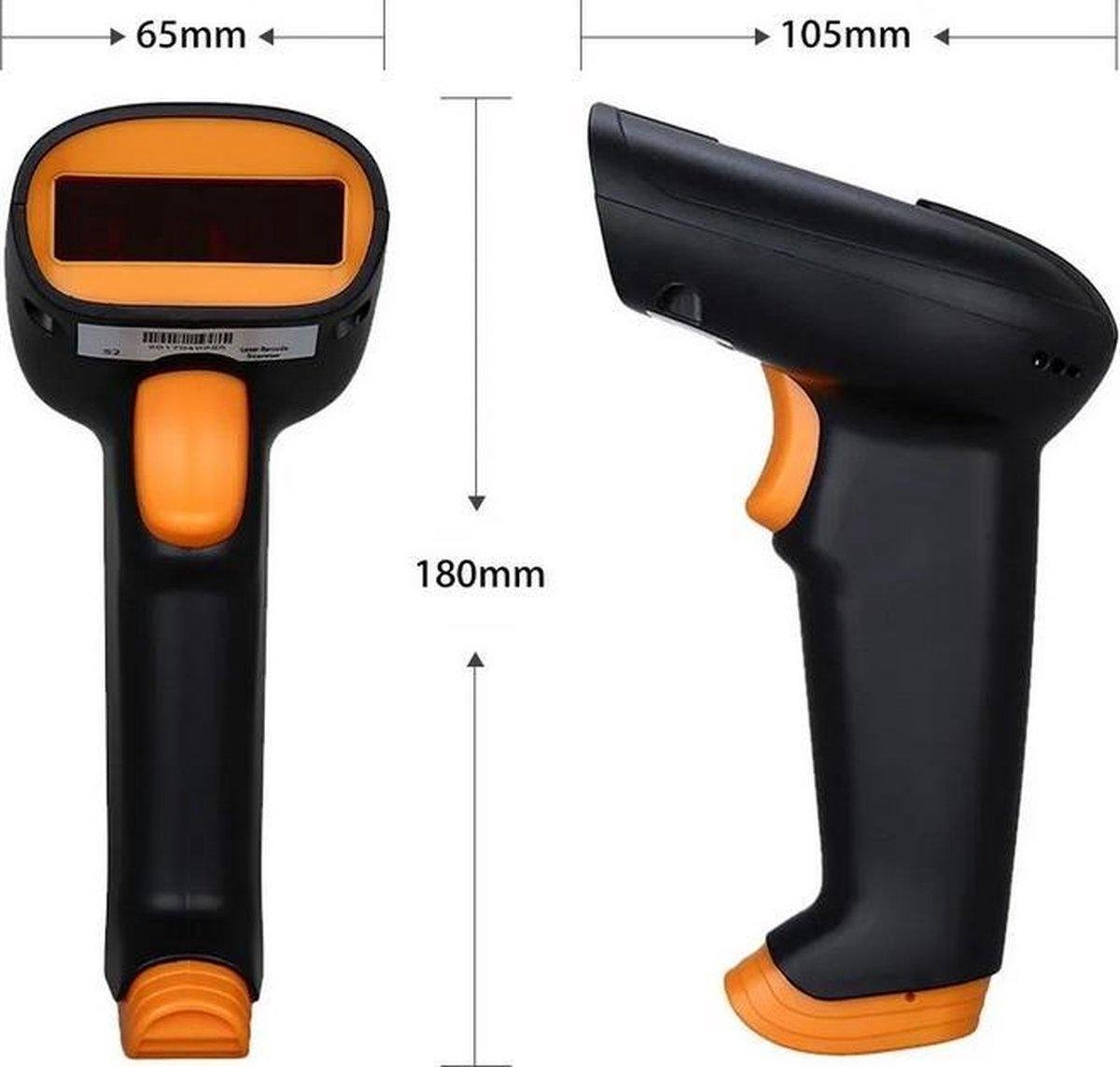 A&K Draadloze USB Barcode Scanner en QR code Scanner Draadloos