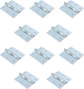 Set of 10 PC"s hinge square Stainless Steel 75x75 mm