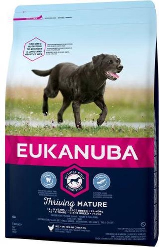 Eukanuba Dog Mature & Senior - Large Breed - Kip - Hondenvoer - 15 kg - Eukanuba