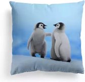 Dieren kussenhoes Pinguïn - Fotoprint - Sierkussen - 45x45 cm
