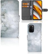 Flip case Poco F3 | Xiaomi Mi 11i Smartphone Hoesje Painting Grey