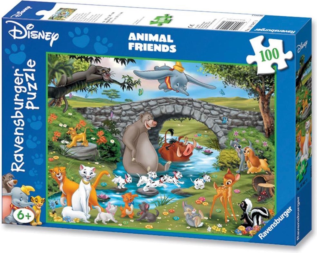 Ravensburger puzzel Disney Familie Animal Friends - Legpuzzel - 100 stukjes — afbeelding 5