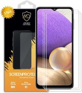 3-Pack Samsung Galaxy A32 (5G) Screenprotectors - MobyDefend Case-Friendly Gehard Glas Screensavers - Screen Protectors - Glasplaatjes Geschikt Voor: Samsung Galaxy A32 (5G)