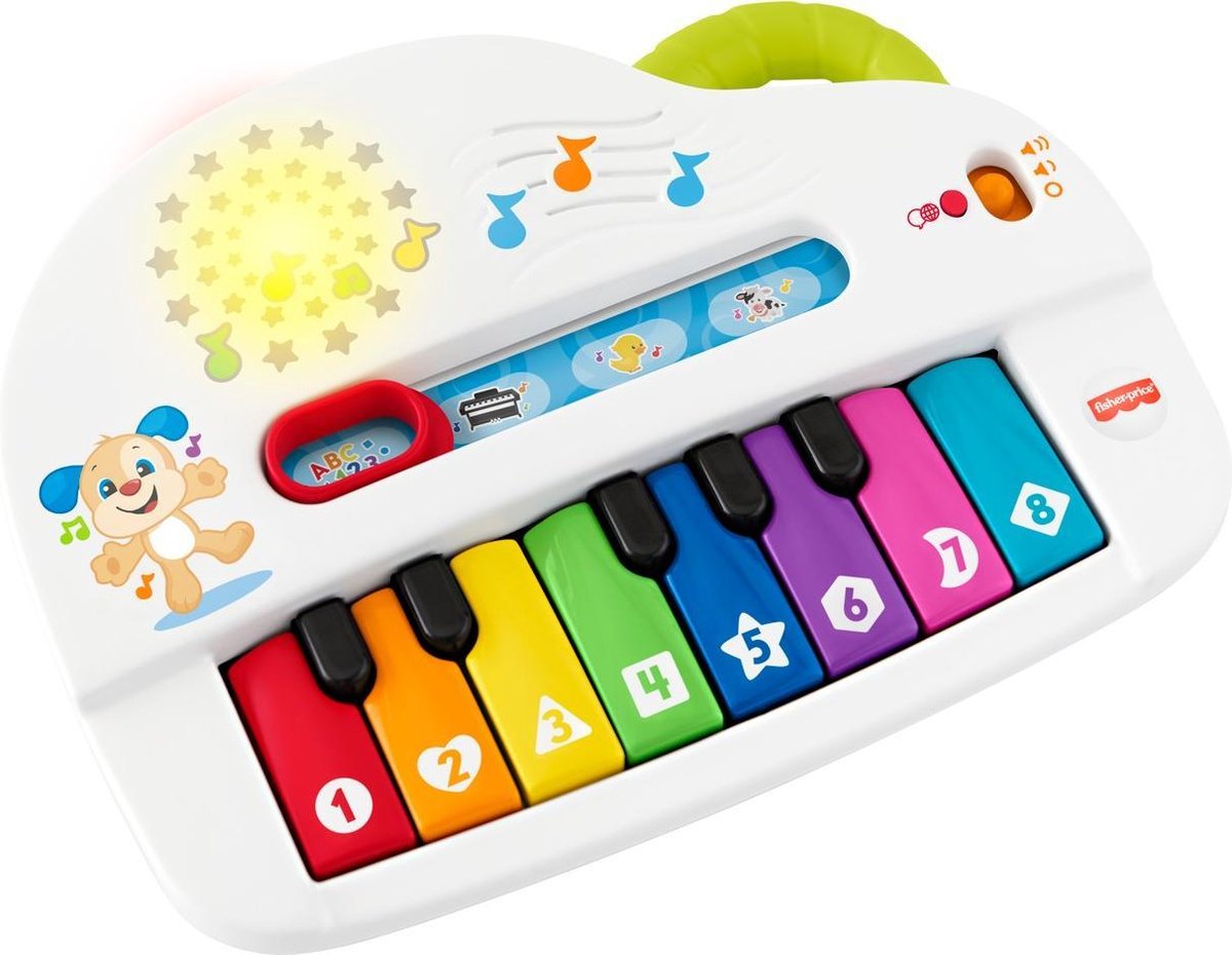 Fisher-Price Leerplezier Grappige Geluiden Light-Up Piano - Baby Speelgoed — afbeelding 8