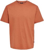 Only & Sons Oversized  T- Shirt Oranje Kledingmaat : M