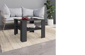 Salontafel Déluxe - Tafel - Spaanplaat - Grijs - Design - Woonkamer - Vierkant - Modern - Nieuwste Collectie