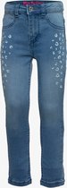 TwoDay meisjes jeans met luipaardprint - Blauw - Maat 122