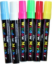 Led - Markers - Marker - markers - schrijfbord - schrijf bord - led markers - 6 stuks -