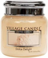 Village Candle Village Geurkaars Dolce Delight | vanille cake honing - mini jar