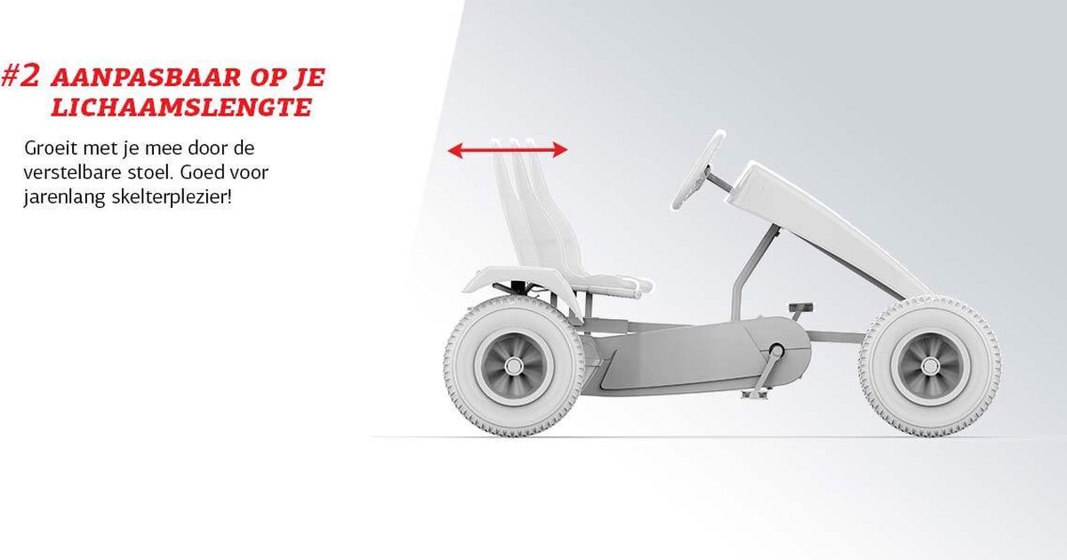 BERG XL frame Race GTS BFR-3 Skelter - Met handrem - Verstelbare Stoel - Drie versnellingen - Vanaf 5 jaar — afbeelding 3