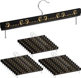 Relaxdays 30x broekhanger hout - kleerhanger - kledinghanger - rokhanger - set