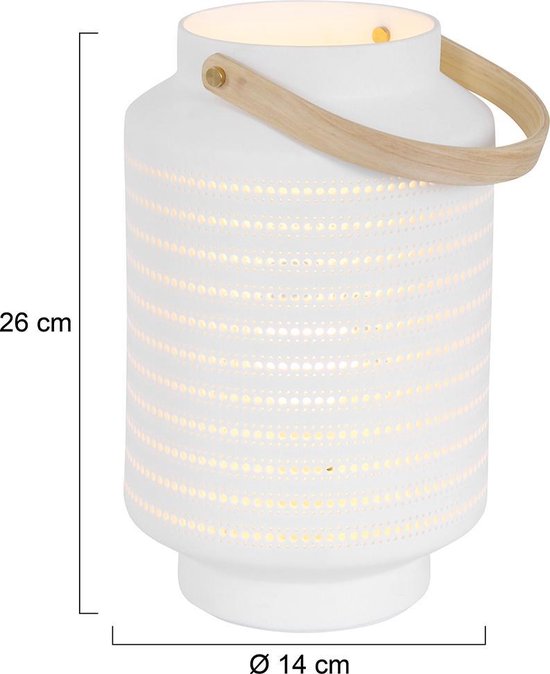 Steinhauer - Anne Porcelain - lampe de table 15 cm - blanc