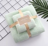 handdoeken | handdoeken badkamer | Soft Cotton |Luxe handdoek set van 2 stuks 70x140 en 34x75CM
