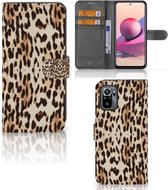 Book Cover Xiaomi Redmi Note 10S | 10 4G | Poco M5s Smartphone Hoesje Leopard