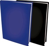 Assortiment rekbare boekenkaften A4 - Blauw en Zwart - 6 stuks