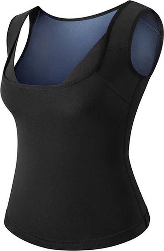 Alarmerend knal gemakkelijk LM Sweat Body Shaper Workout shirt / Sauna shirt / afslank shirt S/M -  dames – zwart | bol.com