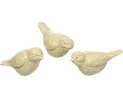 vogel vogels 2 sets van 3 vogel beeldjes