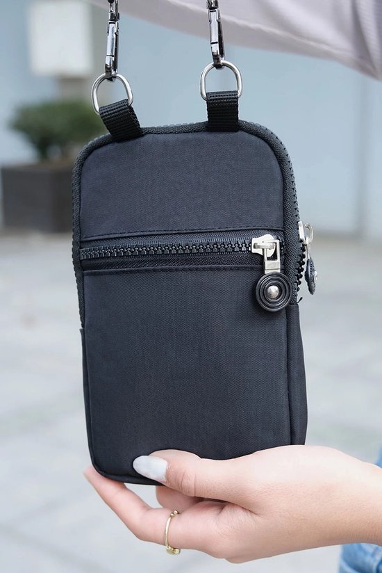 Telefoontasje Dames Crossbody - Zwarte Crossbody Tas Dames - Crossbodytassen - Tasjes Dames Klein - Tassen Dames