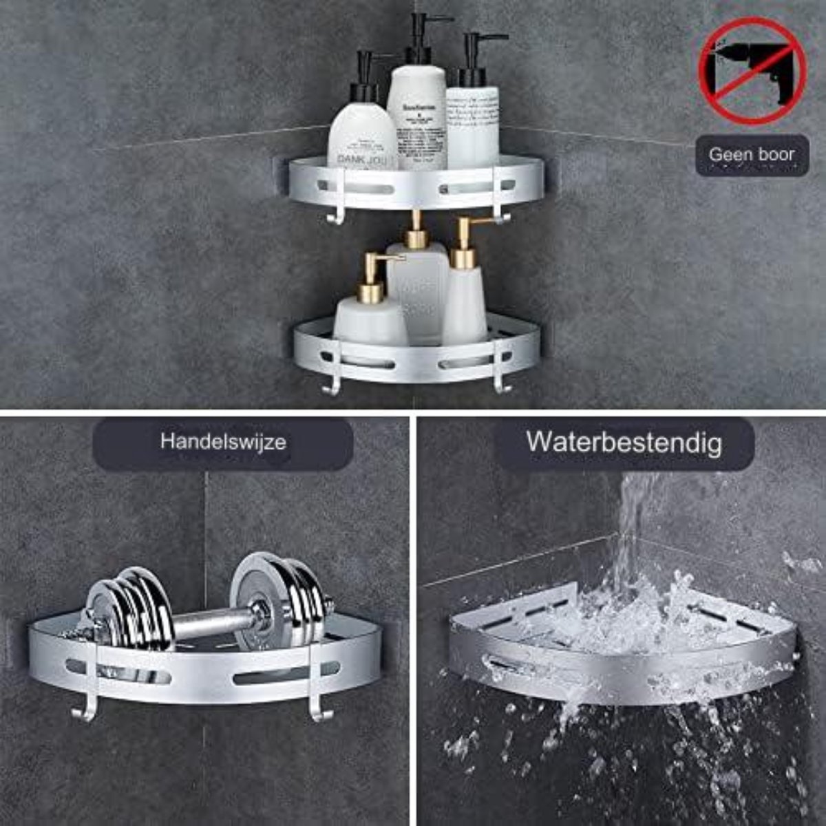 Doucherek Aan Douchewand Ophangbaar Doucherek Doucherek Zonder